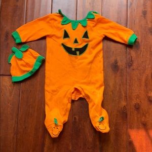 Jack o lantern onesie
